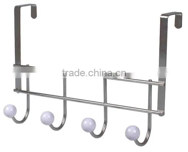 Hot Sell Multipurpose Metal Over The Door Hook Organizer Rack