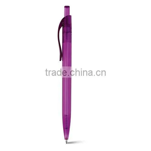 Most hot plastic transparent plastic ball pen for office use