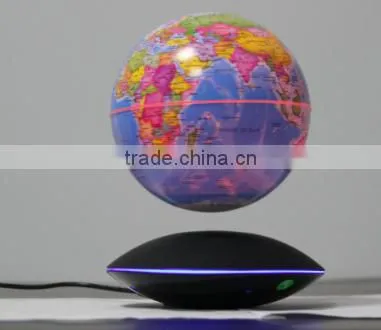 Cool Invention! Maglev Floating Global With Light Up Glow Stick