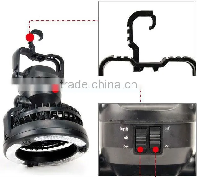 Multifunctional fan tent lamp 18LED camping lamp