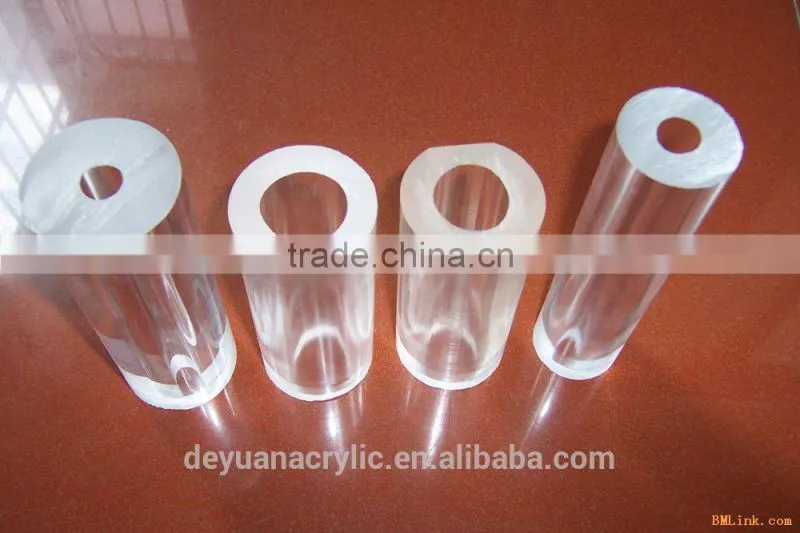 High quality 75OD transparent acrylic clear plastic tube pipe
