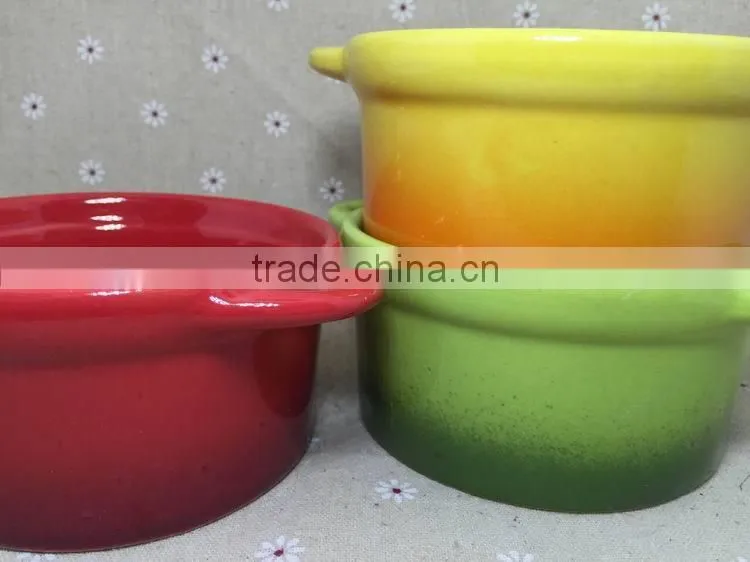 Wholesale stocked korean Ceramic decorative salad bowls