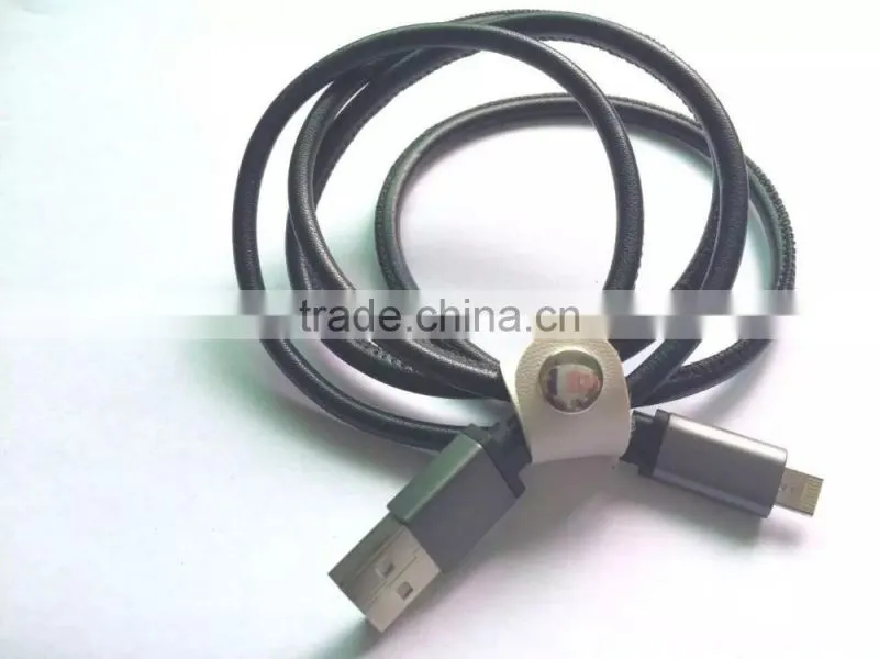 For Common LM 2 connector in 1 cable for iphone and android charging and sync