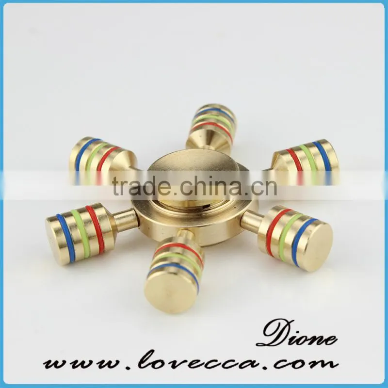 Wholesale copper spinner spiral gyro hand toy finger spinner fidget metal