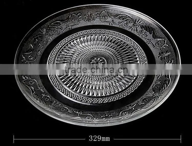 hot selling clean glass plate for fruit glass plate