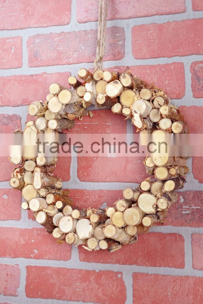 Birch Logs Wreath