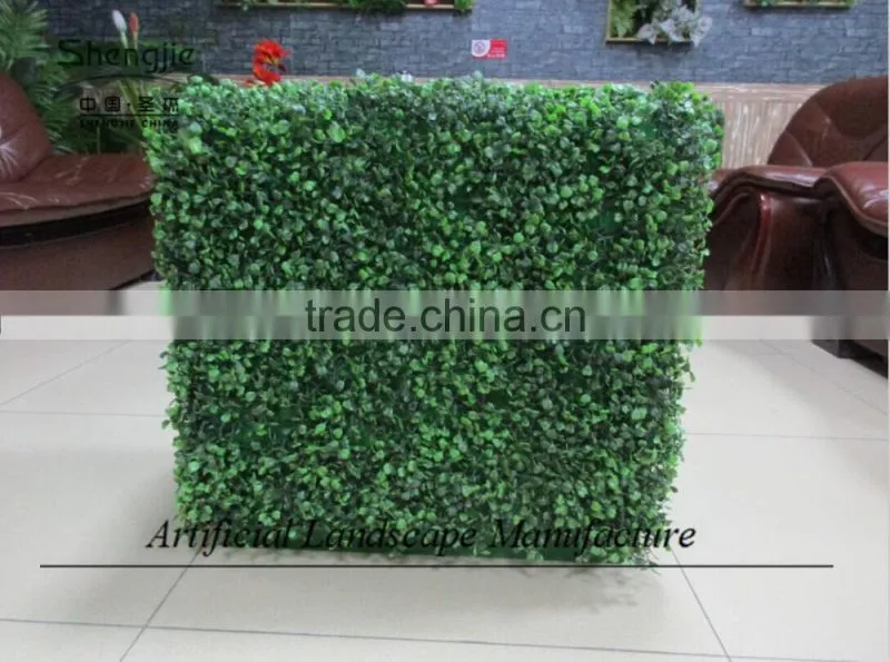 Indoor artificial plastic boxwood hedge for decoration