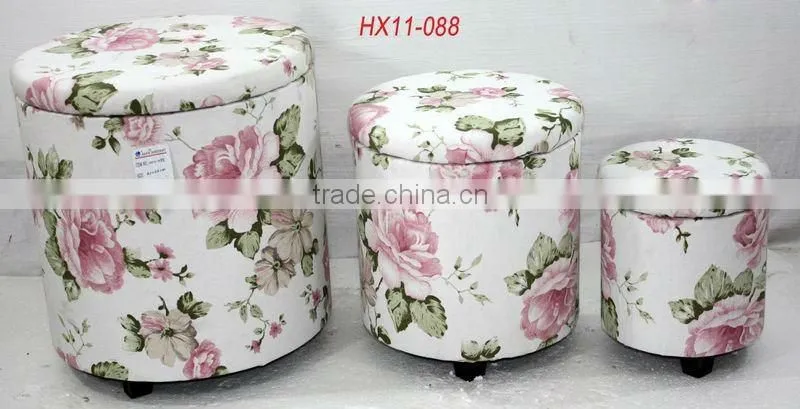 Storage seat stool sets