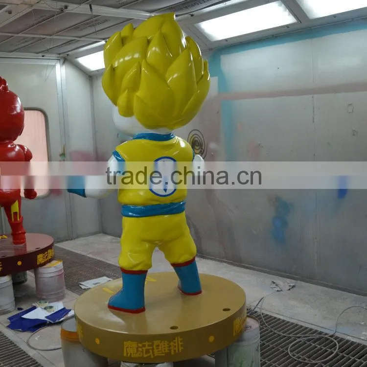 Fiberglass cock cartoon statue