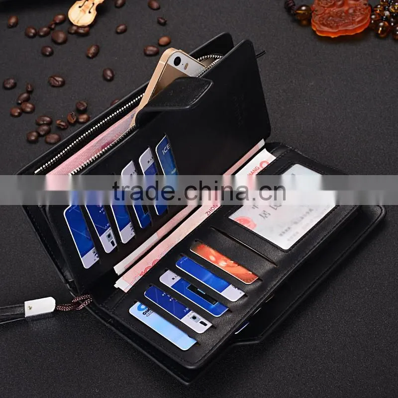 Customized Branded RFID Blocking Wax Oil Leather Women's Wallet