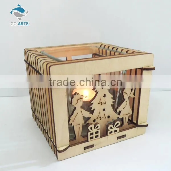 2015 New arrival table decoration hand carved wooden lighting