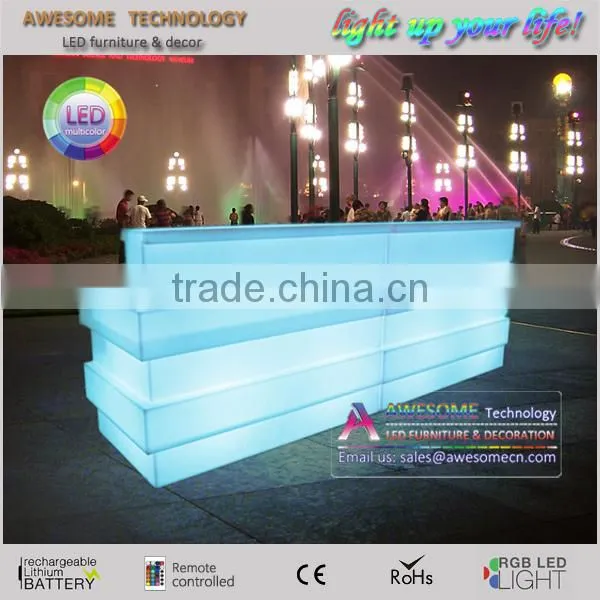 2017 portable bar light up led furniture for sale