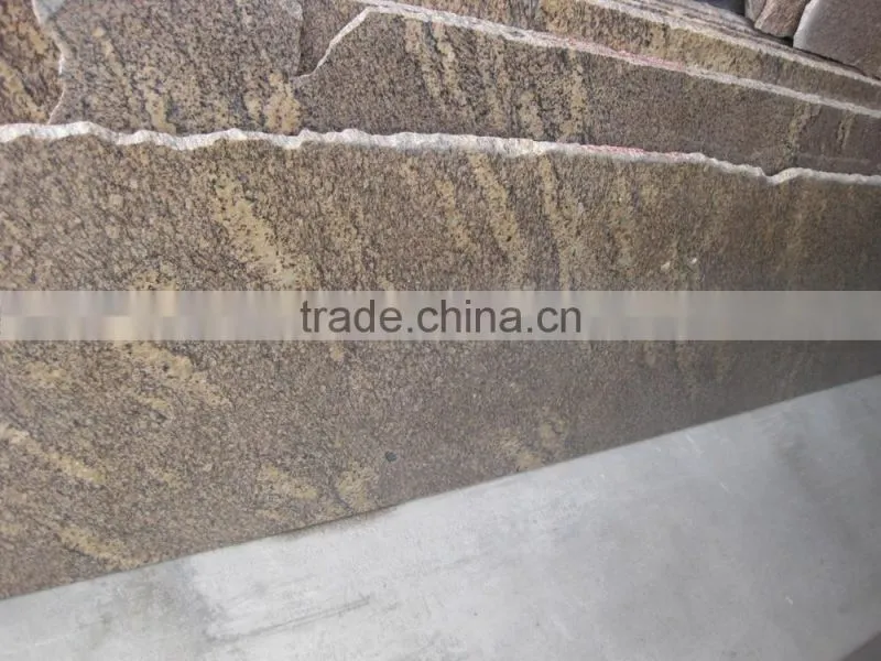 Giallo Califorlian gold granite stone slabs for prefab kitchen countertop