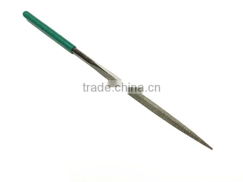 Tapered DIamond round and half- round flat file