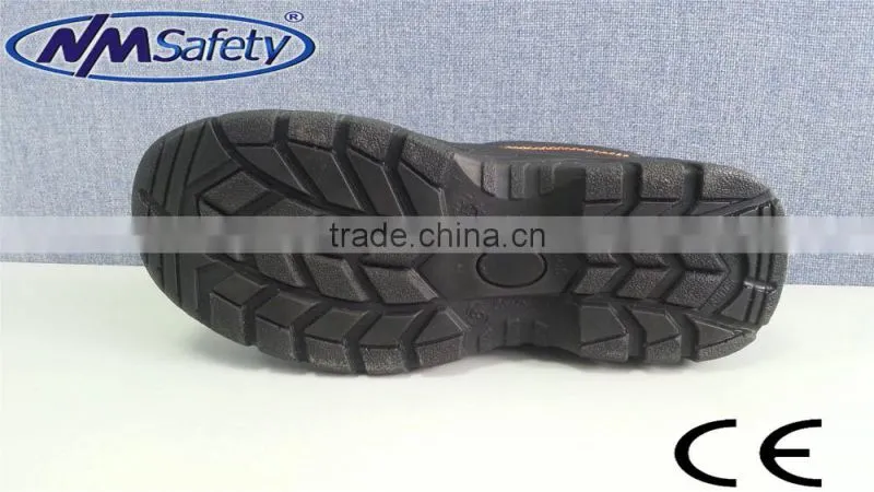 NMSAFETY new design S3 standard steel toe cap double PU injection hard work shoes