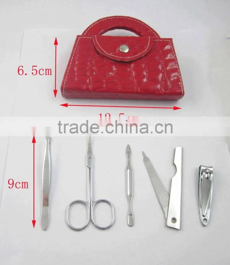 Cute Carry Bag Shape Manicure And Pedicure Set