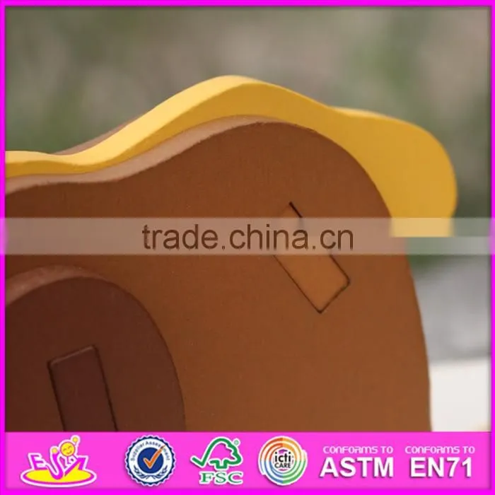 2017 New product children diy wooden animals puzzle games W14G039