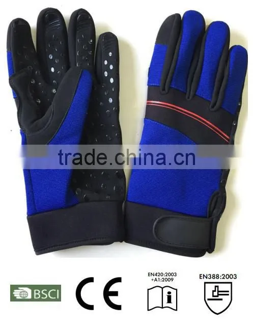 Silicon Printed Work Gloves, Anti-slip
