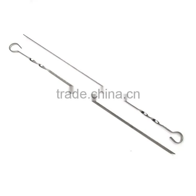 10pcs stainless steel halal kebab skewer set for barbecue grill