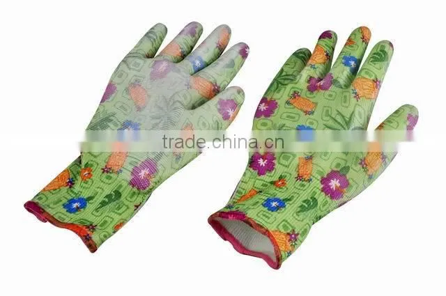Imprint PU gloves in PE bag
