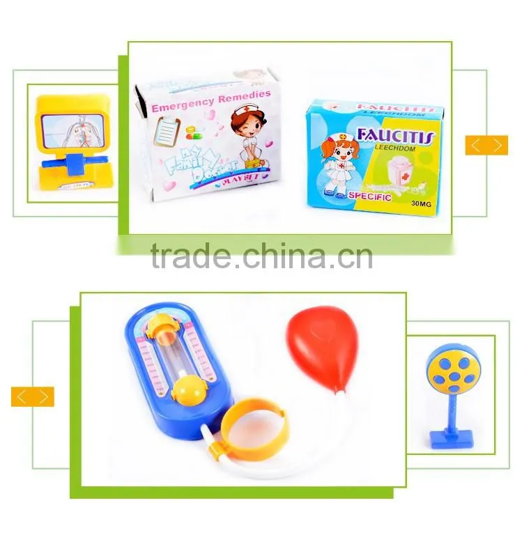 Hot sell pretend play plastic realistic toy medical kids doctor bag