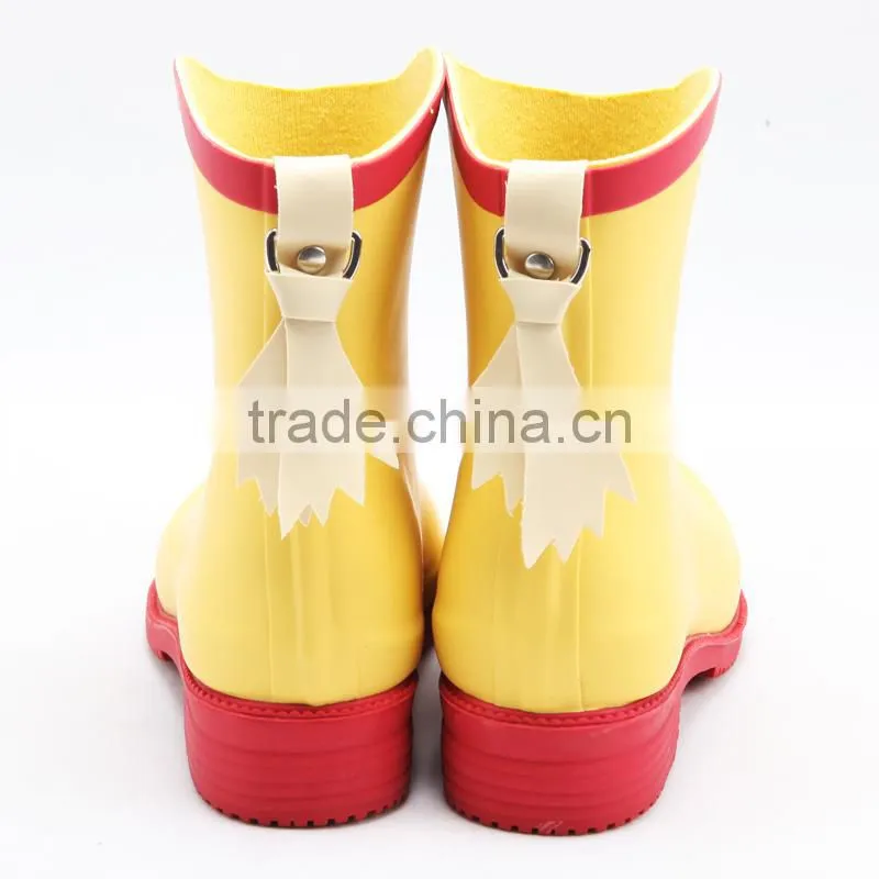 hot sell woman rubber rain boots