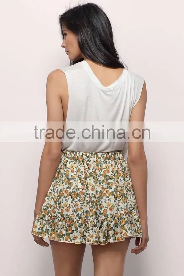 Wholesale New Style Hot Sales Girl Short Pants Customized Womens Loose Fit Summer Floral Printed Cheap Beach Shorts