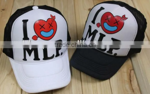 Custom foam mesh printing snapback trucker caps