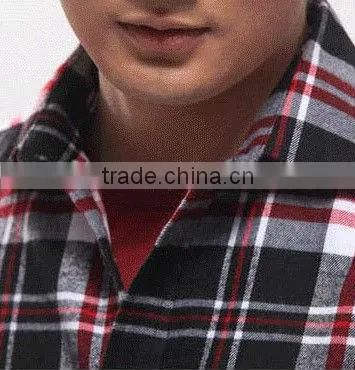 2013 Western man shirts long sleeve check plaids casual shirt for man