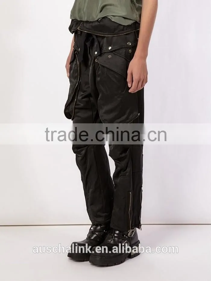 2016 newest oversized pocket design women baggy trousers