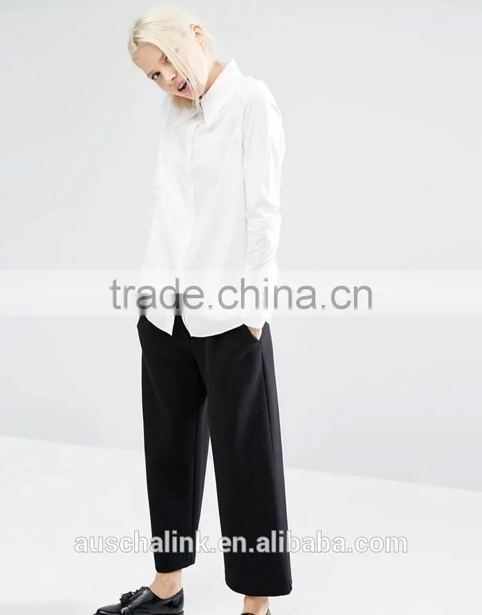 best selling ladies organic cotton office shirts OEM service