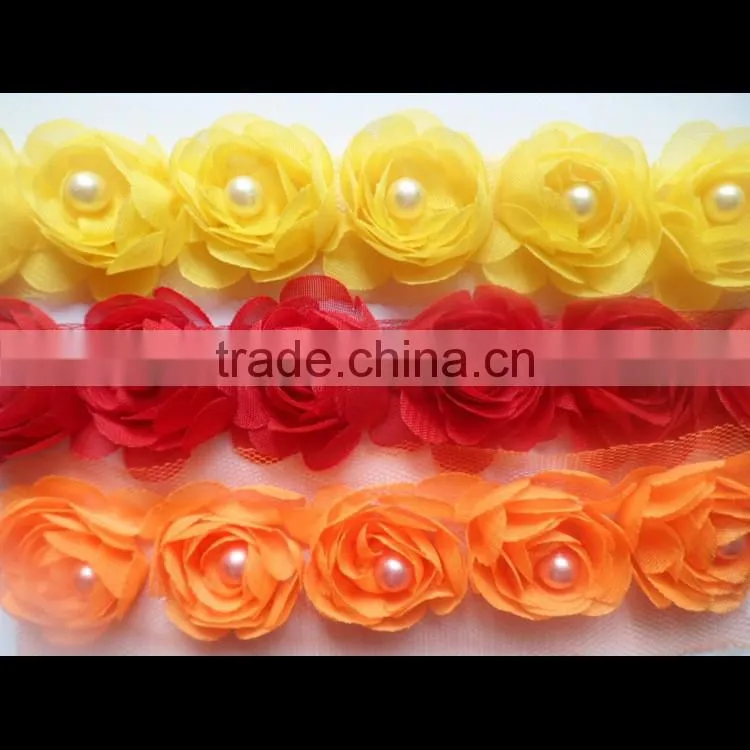 Beautiful Wholesale Chiffon Flower, Rosettes Flowers, Shabby Chiffon Flower for Headwear/Garment/Dress/Wedding /decoration