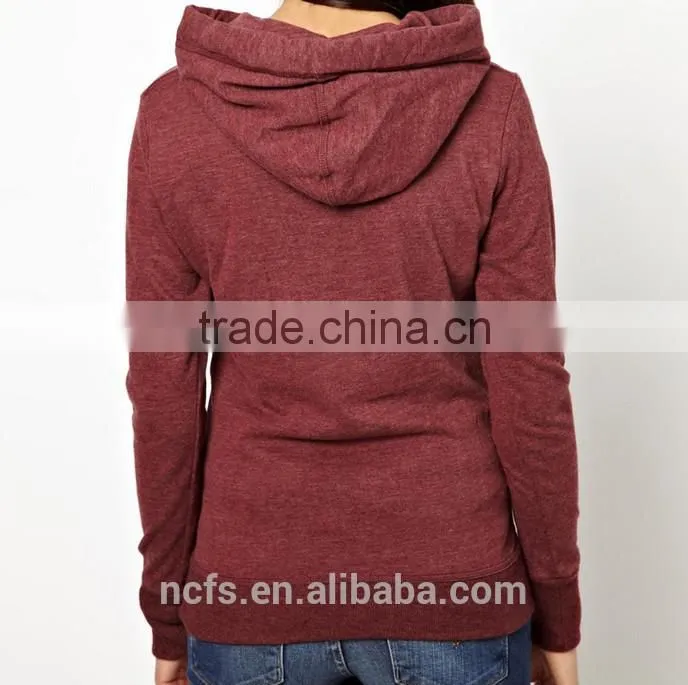 China women's wholesale plain hoodies