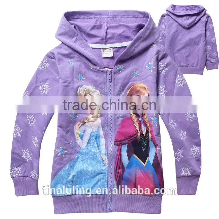 Fashion children clothing new arrival girls and boys hoodies with zipper sweatshirts