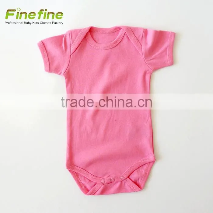 Latest Plain Organic Feather Baby Romper Blank Baby Clothes