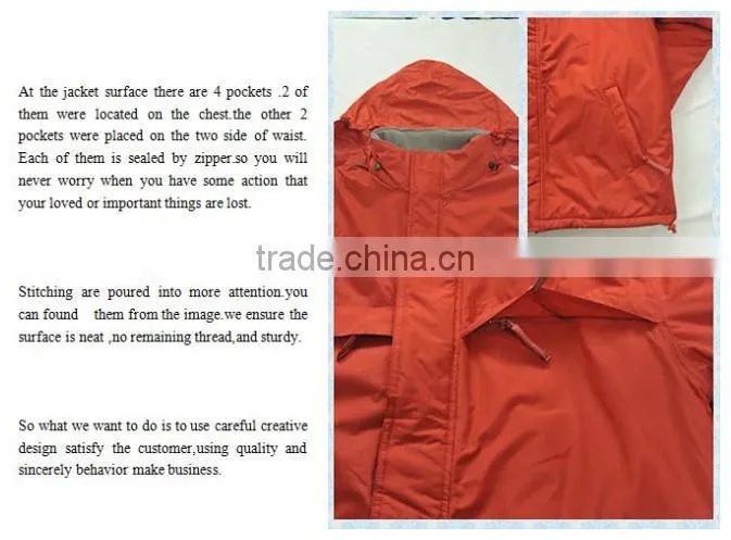 2017 new design jacket padded personal style wholesale