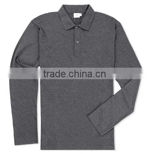 cheap discount polo shirts 2013 fashion custom 100% cotton hot sale newest design Custom Design white long sleeve polo t shirts