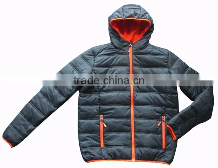 Nylon quilted padded mens insulated jacket winter jacket sale