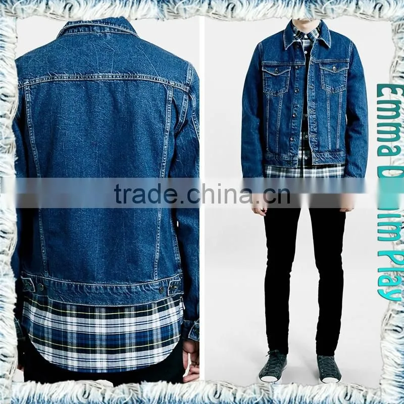 Hot Mens Slim Fit Classic Retro Thicken Denim Jackets Coat