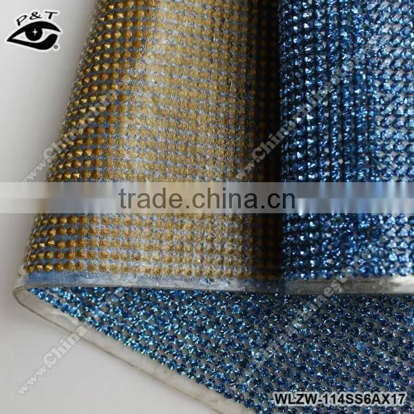 New !!! Hot fix rhinestone mesh 2mm ss06 sapphire for clothing shoes