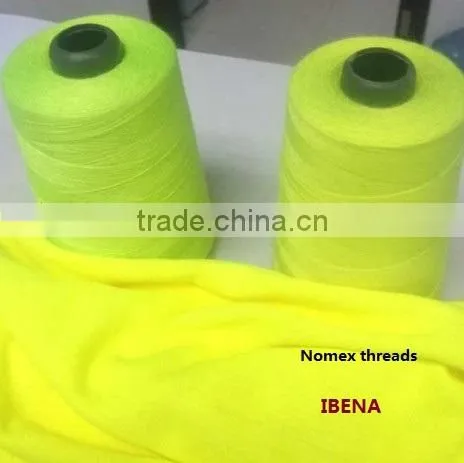 Hi-V yellow of Nomex sewing threads