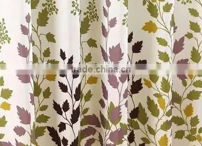 100% waterproof hotel shower curtain with printing design
