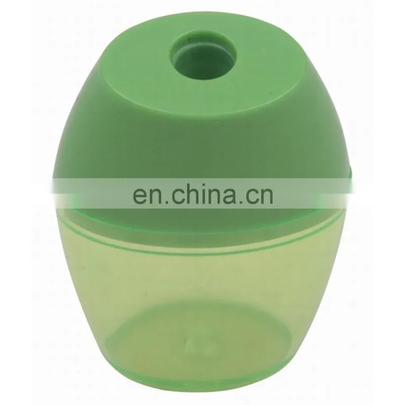 Oval Plastic Barrel Single Hole Pencil Sharpener