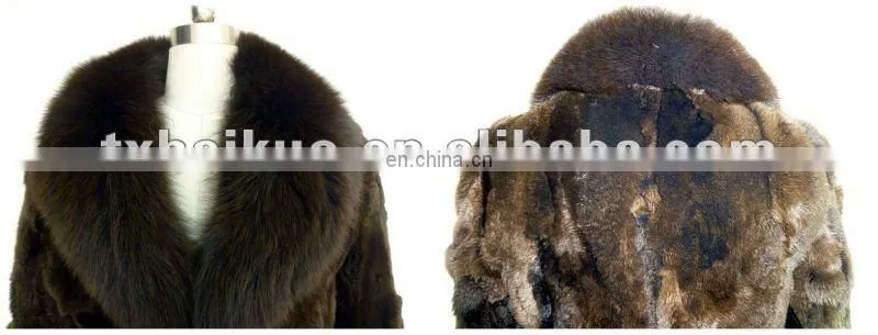 HK104 Ladies raccoon dog fur coat