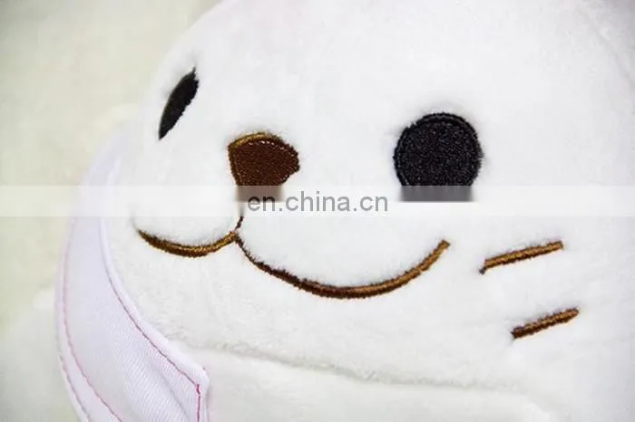 custom white nurse smill dollphin plush stuff toy