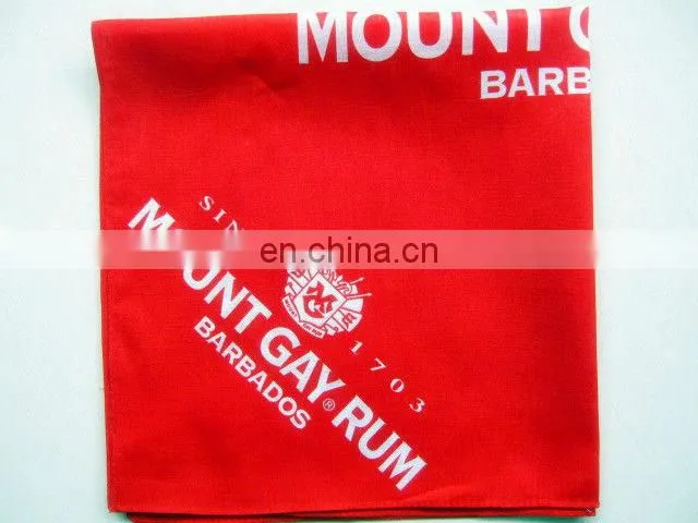 100% cotton handkerchief custom bandana scarf multifunctional bandana headwear