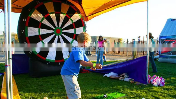 Sport kids game inflatable golf dart boards simulator