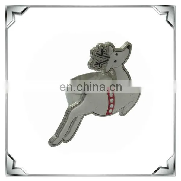Metal+PVC Napkin Ring with Bird Shape