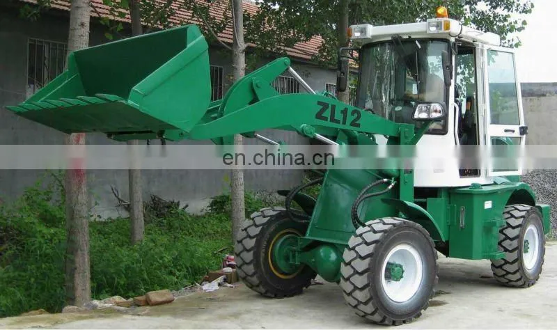 Light construction machinery 1.2ton ZL12 CE mini shovel used wheel Loader