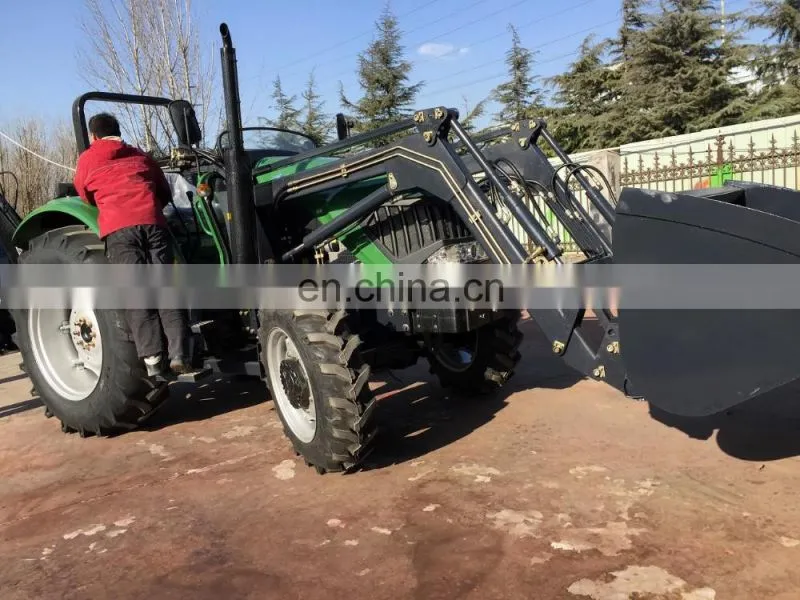 100 HP 4WD farm tractor 1004 with front end loader